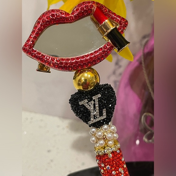 Handmade Mirror Beaded Pen - Picture 2 of 3